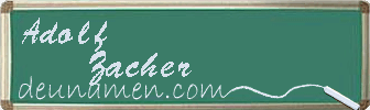 Adolf Zacher Visitenkarte
